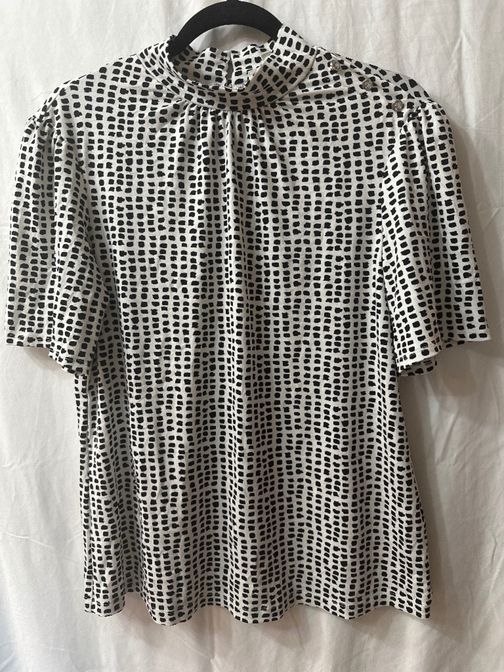 Mock neck blouse
